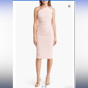 Women’s Love By Design midi Ruched Pink Dress XS